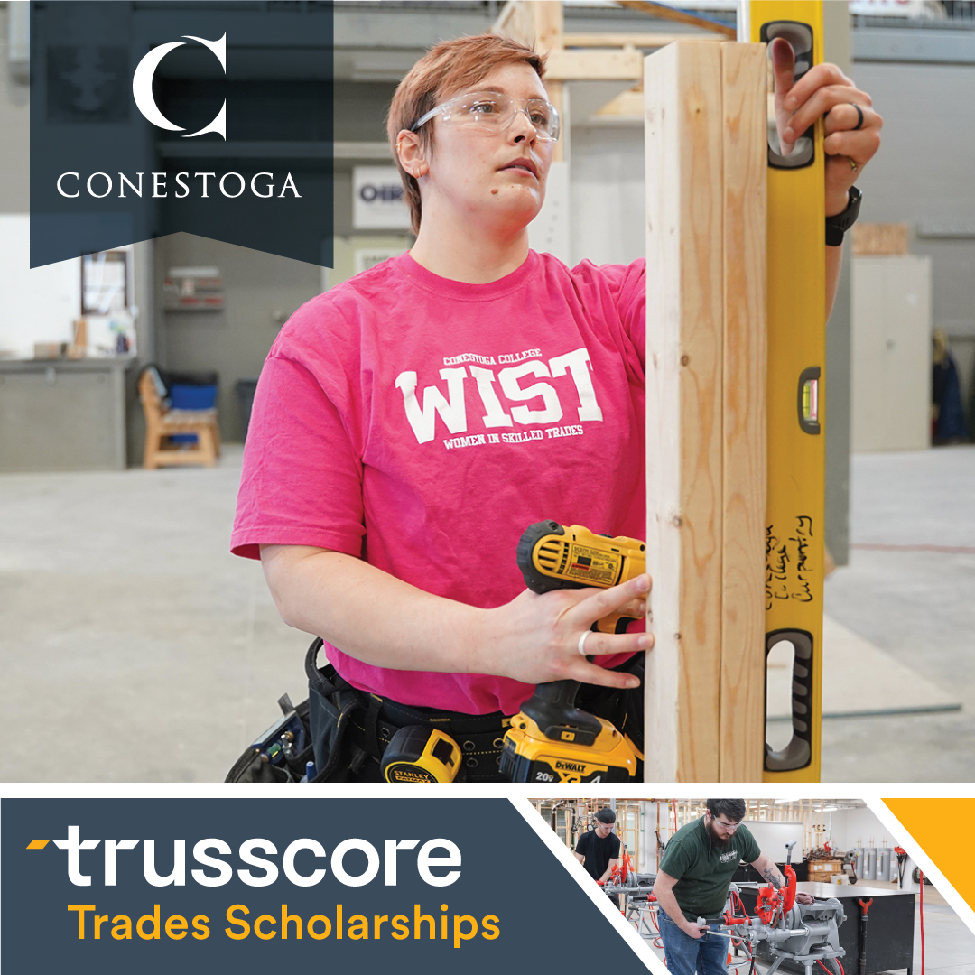 Trusscore to Fund TradeSchool Scholarships for Conestoga College